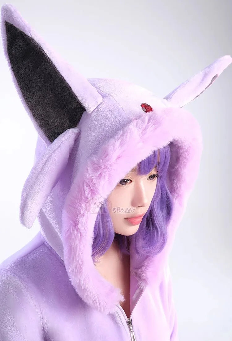 Espeon Plush Hooded Rave Romper