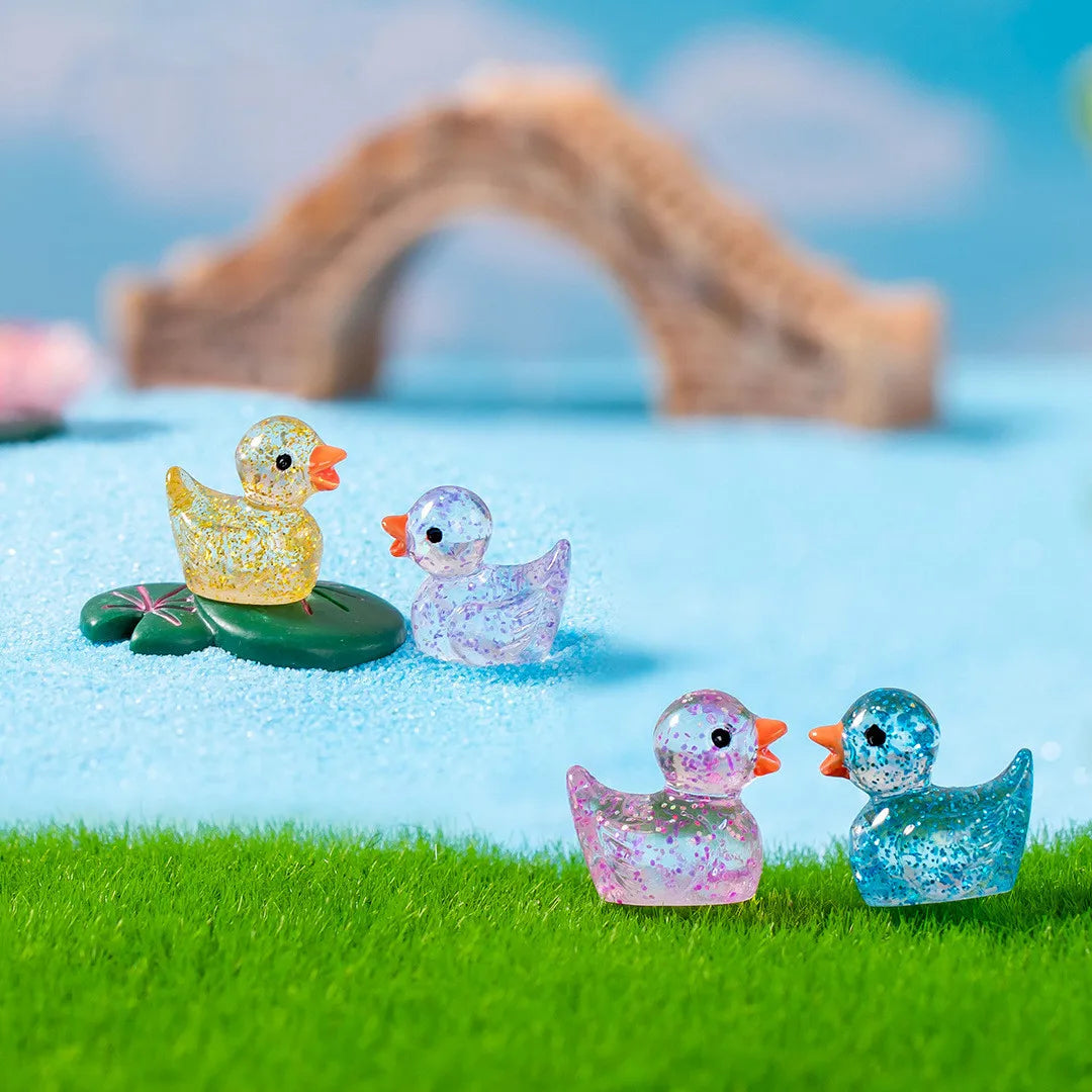 50PCS Mini Glitter Ducks