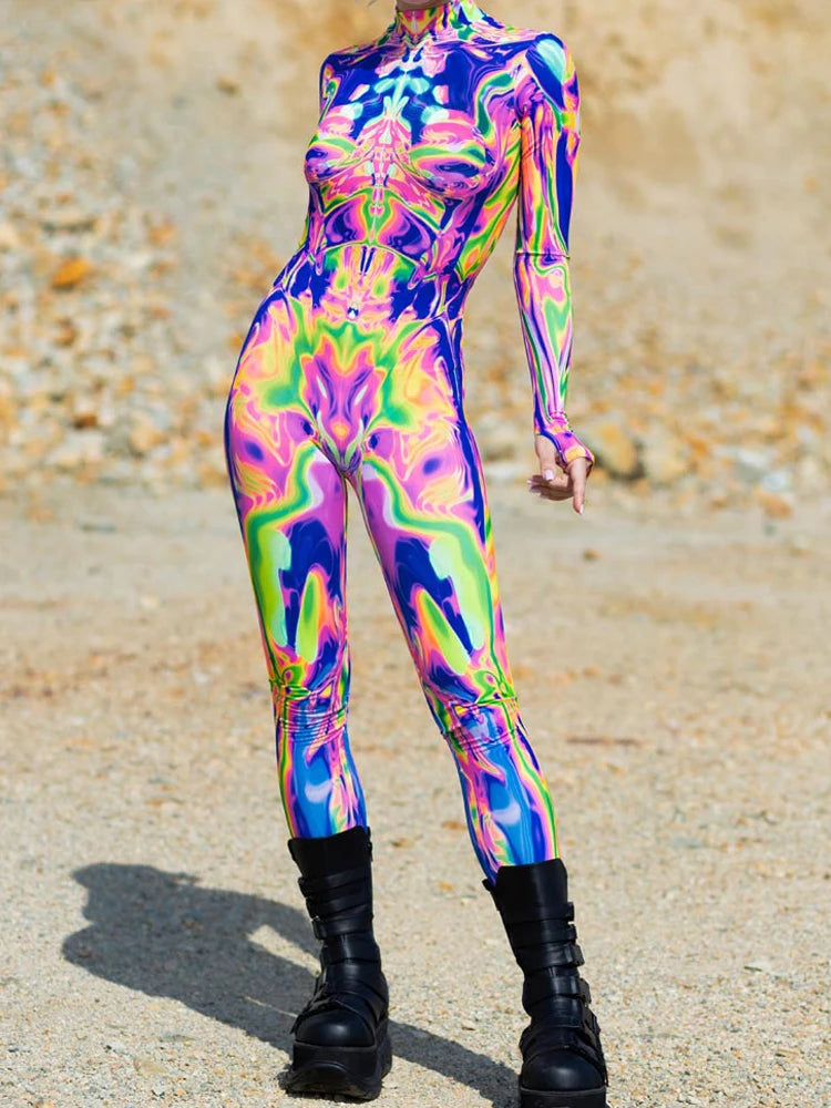 Electric Explosion Full Rave Bodysuit