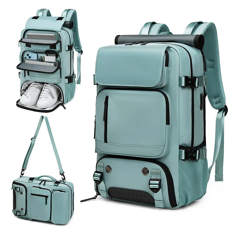 Hiking camping backpack with Hidden USB charging port