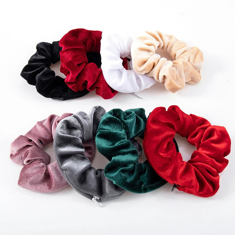 Hair Scrunchie With Hidden Storage Compartment