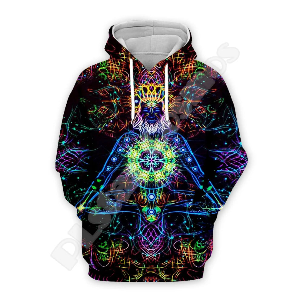 Trippy Mandala Psychedelic Pullover Hoodie