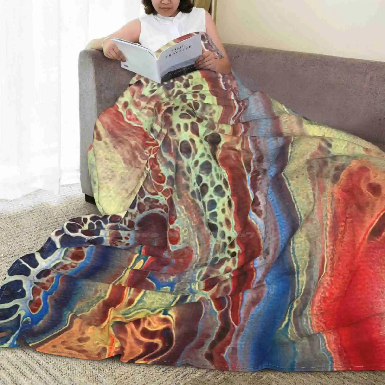 Zoo Of Color Throw Blanket