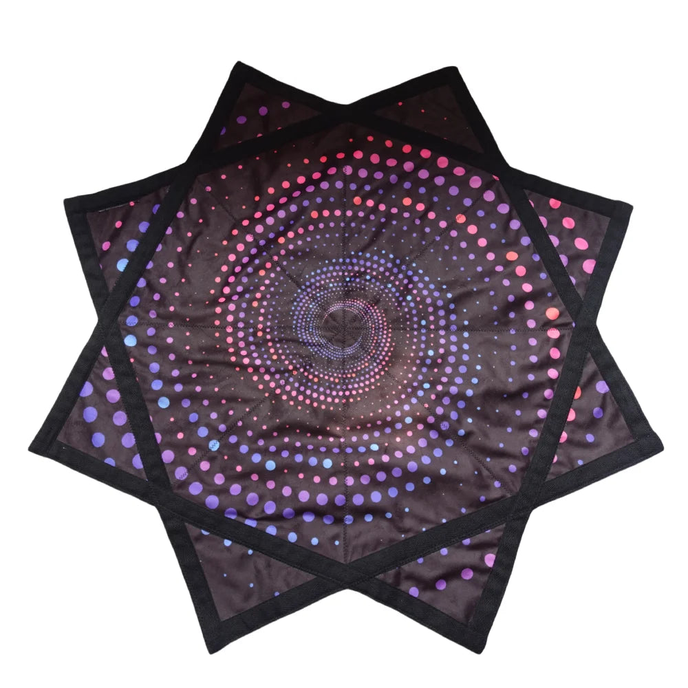 Swirling double-sided printed fluorescent Dapo Star