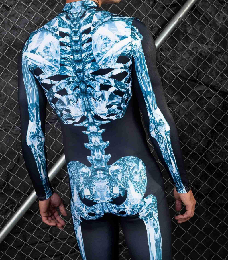 Cool-Skele Full-Body Rave Bodysuit Mens