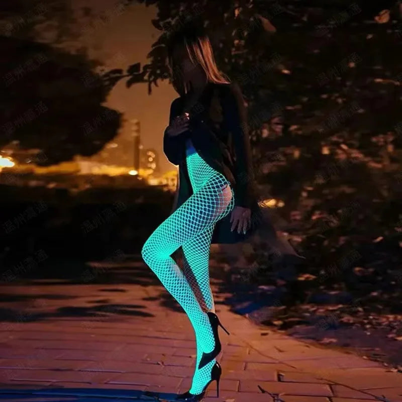 Luminous Glow in the dark Fishnet Stockings