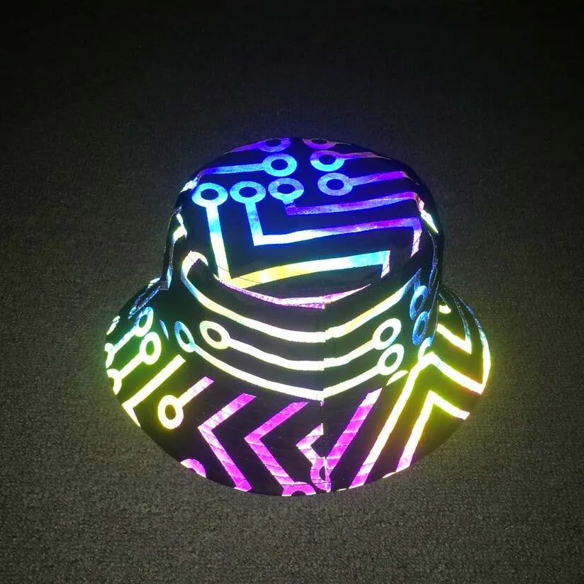 Colorful Reflective Rave Bucket Hat