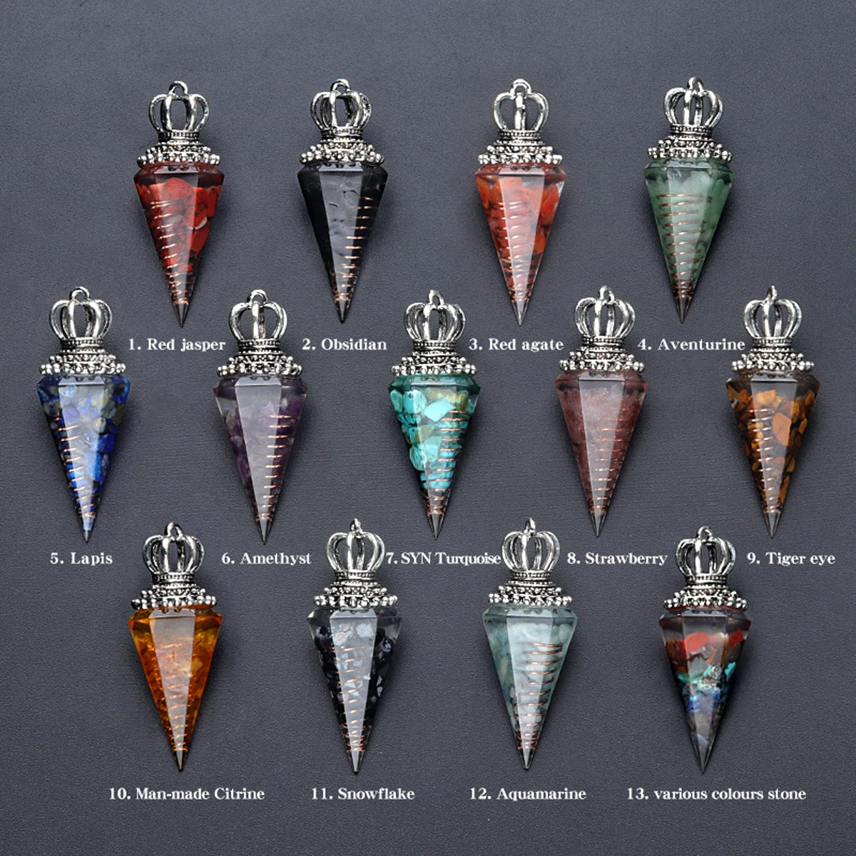 Energy Healing Pendulum Necklace