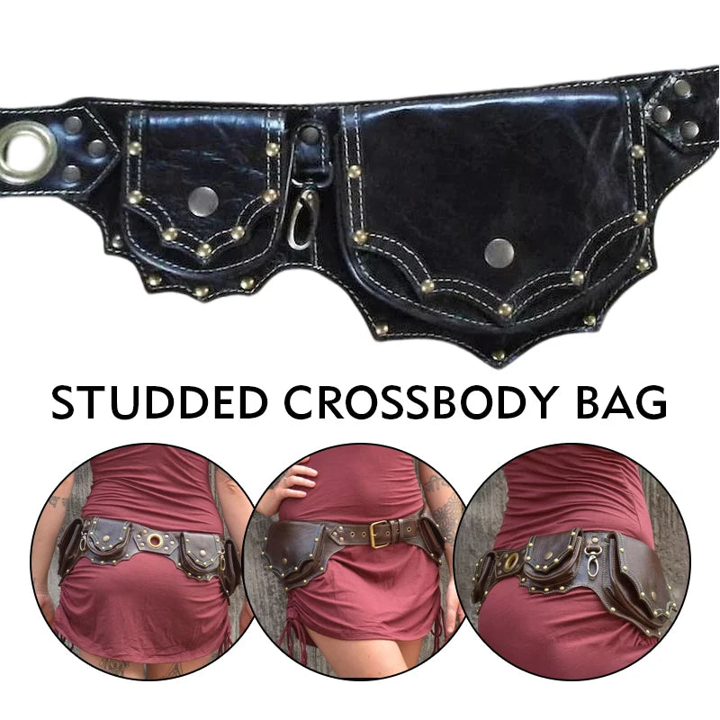 Medieval Steampunk Leather Utility Belt