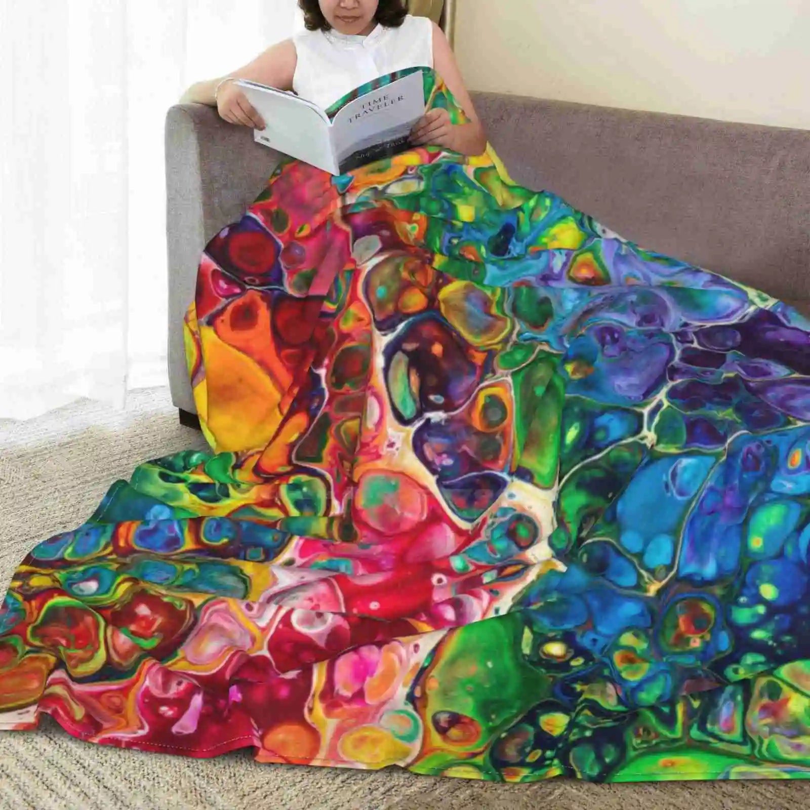 Somewhere Over The Rainbow  Super Soft 200x150cm Throw Blanket