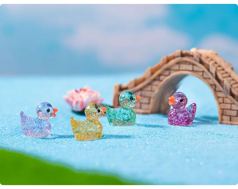 50PCS Mini Glitter Ducks