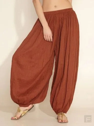 Womens Solid Color Harem Pants