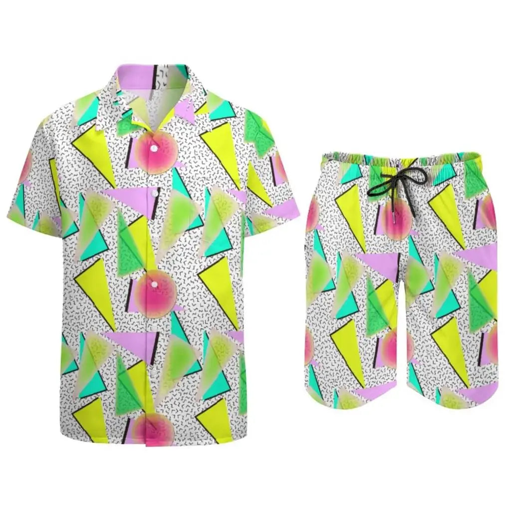 Dino Shorts and Shirt Rave Set