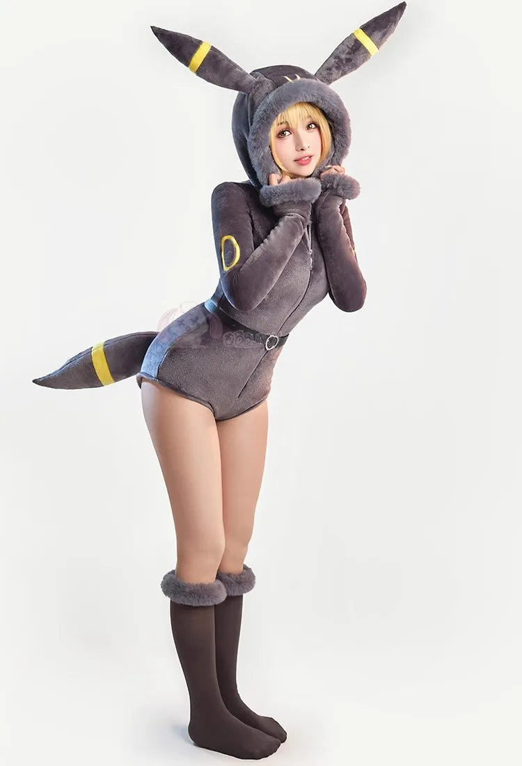 Umbreon  Plush Hooded Rave Romper