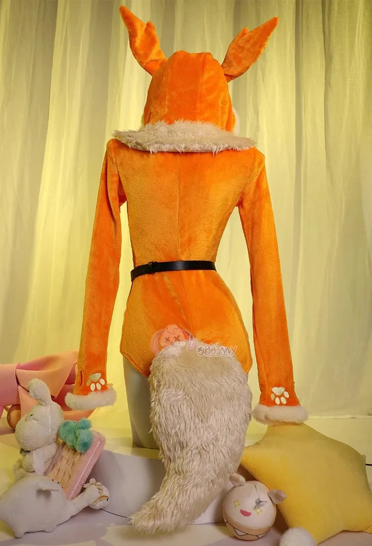 Flareon Plush Hooded Rave Romper