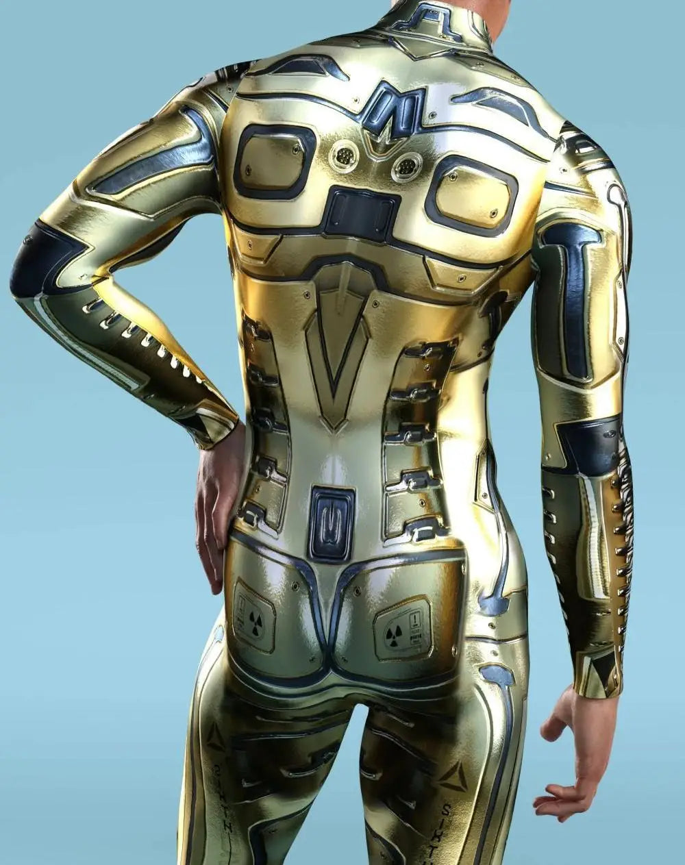 Cyborg-Couture Full-Body Rave Bodysuit Mens