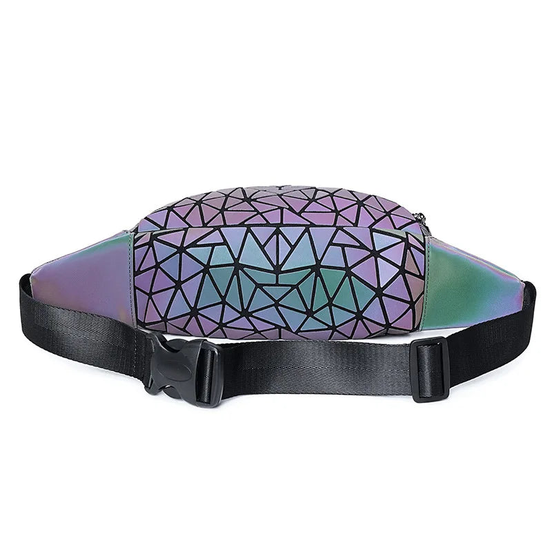 Holographic Geometric Fanny Pack