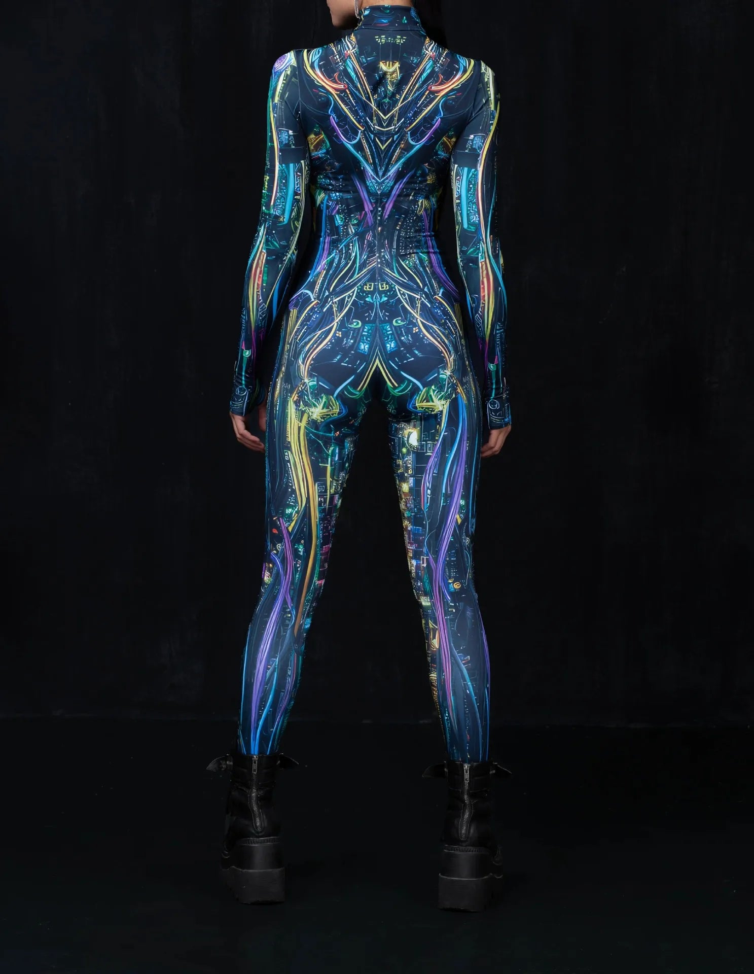 Cyber Skin Full-Body Rave Bodysuit