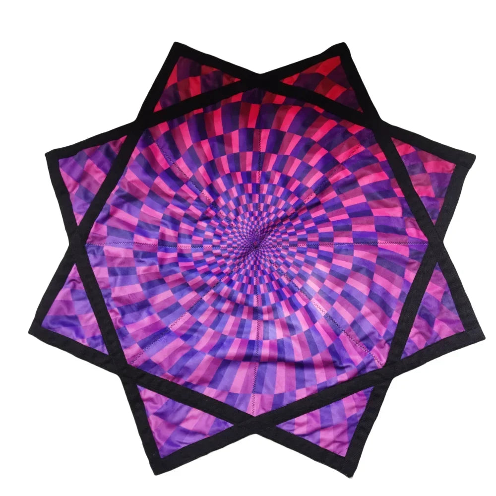 Swirling double-sided printed fluorescent Dapo Star