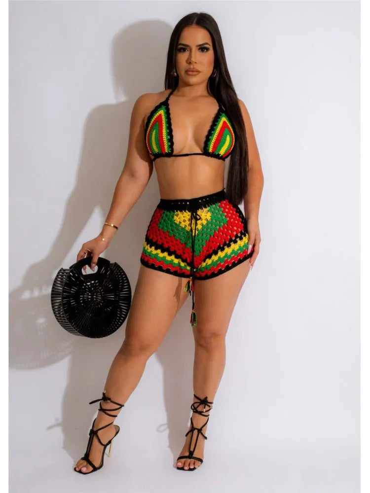 Crochet Bob Marley Themed 2pc Set