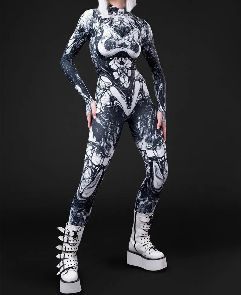 Vortex Vogue Full-Body Rave Bodysuit