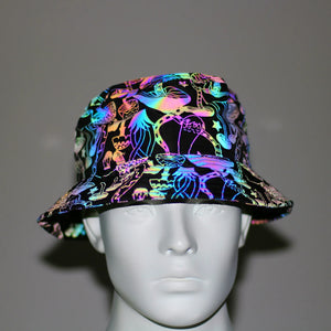 44460135219399Colorful Reflective Rave Bucket Hat