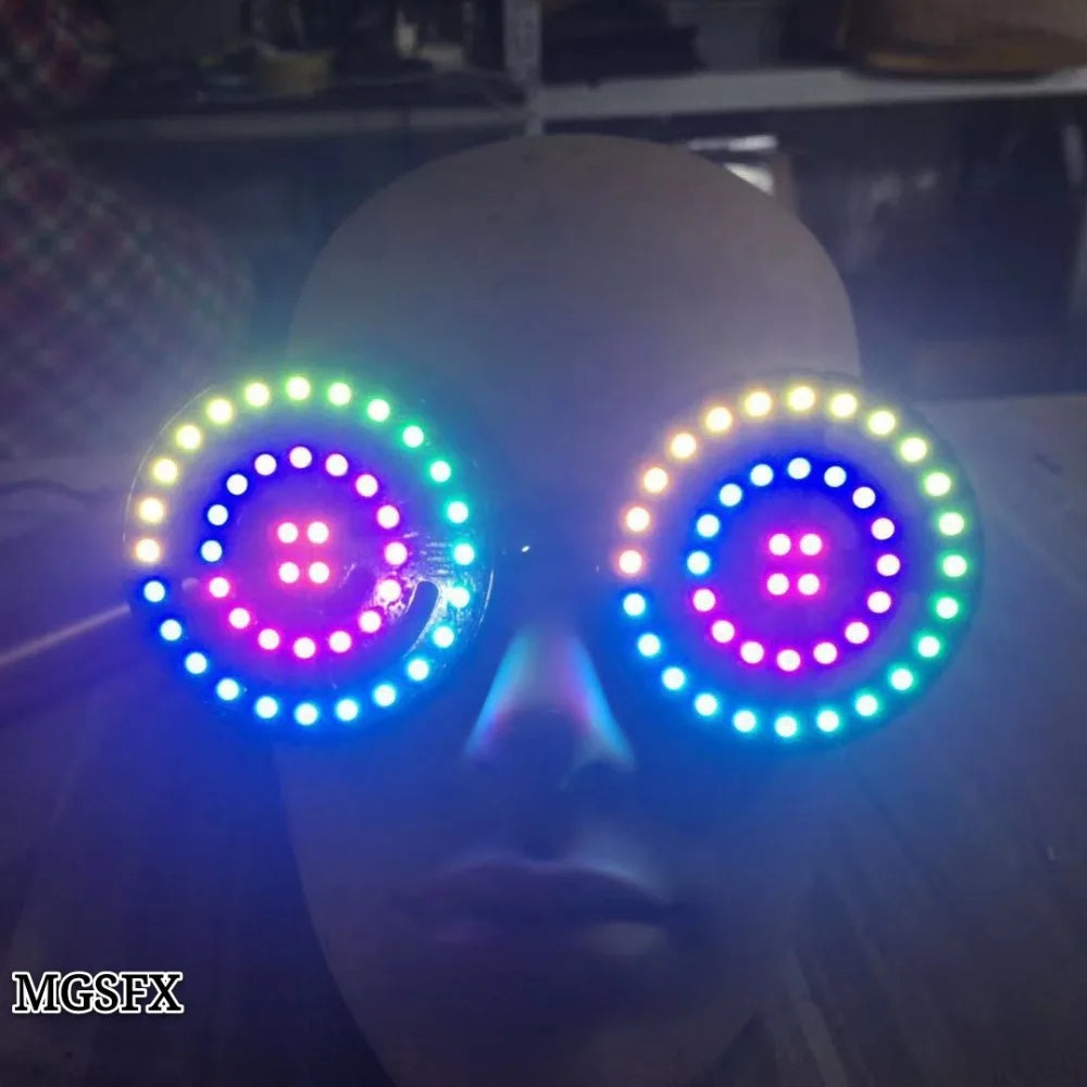 High Grade USB Recharge Rezz Led Light up Goggles