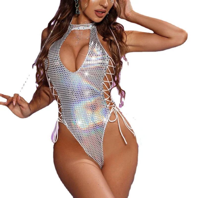 Simmering Queen Rave Bodysuit