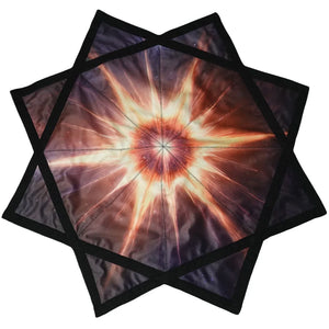 Swirling double-sided printed fluorescent Dapo Star