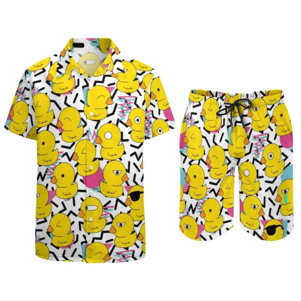 Dino Shorts and Shirt Rave Set