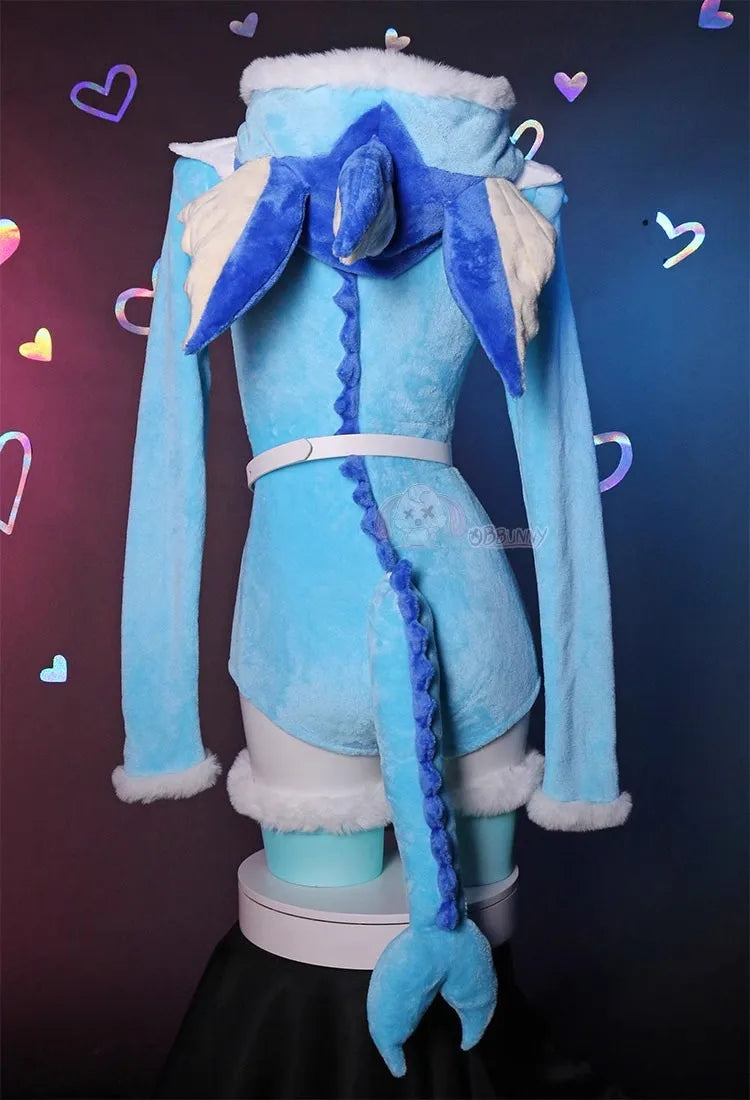 Vaporeon Plush Hooded Rave Romper