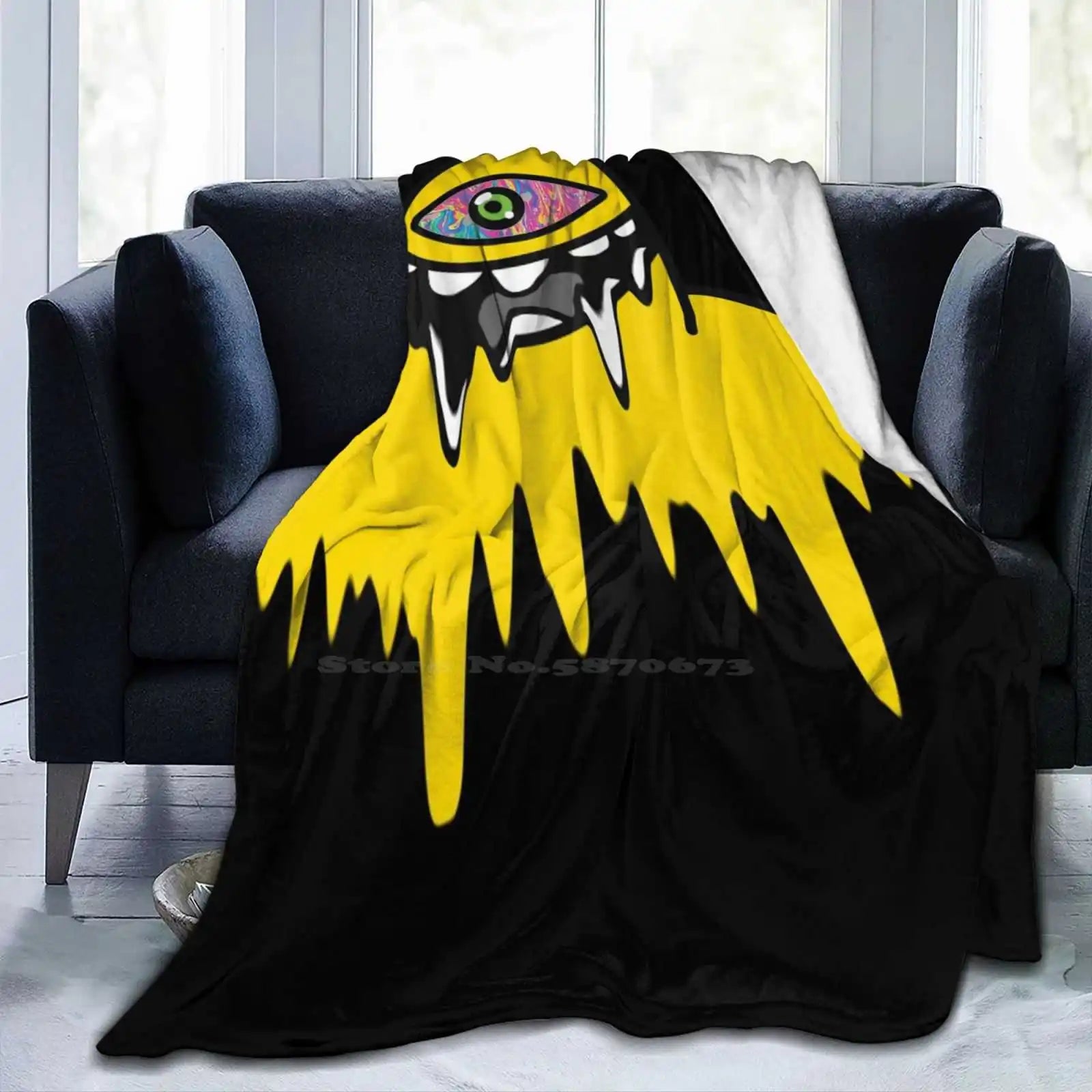 Subtronics Trippy Cyclops Throw Blanket