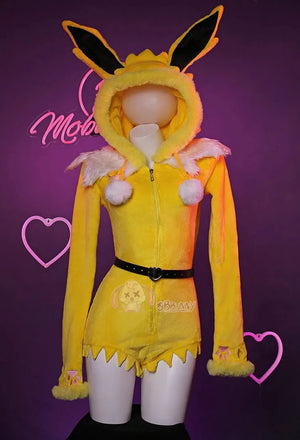 Jolteon Plush Hooded Rave Romper