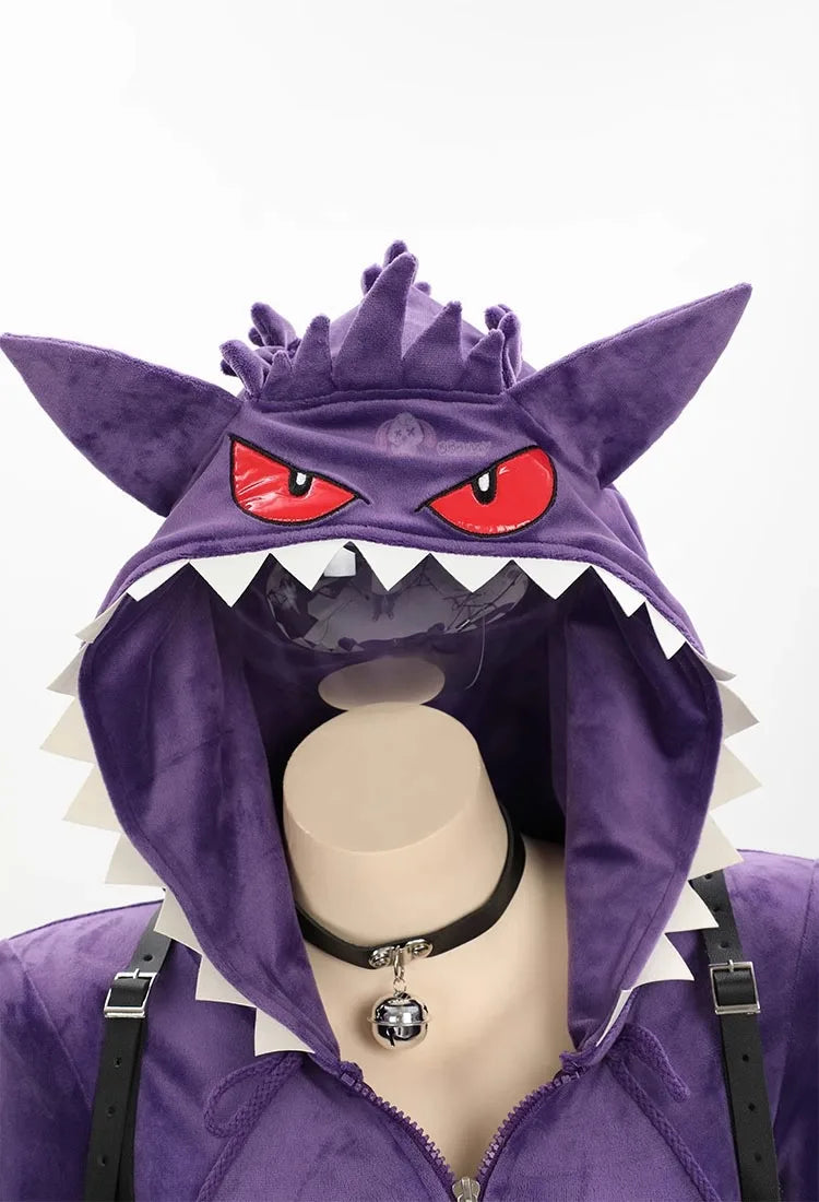 Gengar Plush Hooded Rave Romper