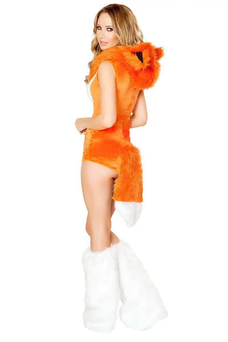 Sexy Plush Orange Fox Costume