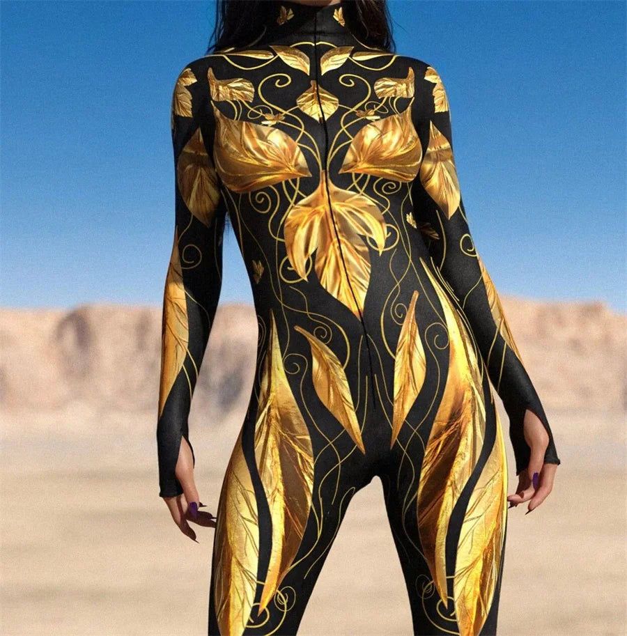 Divine-Diva Full-Body Rave Bodysuit