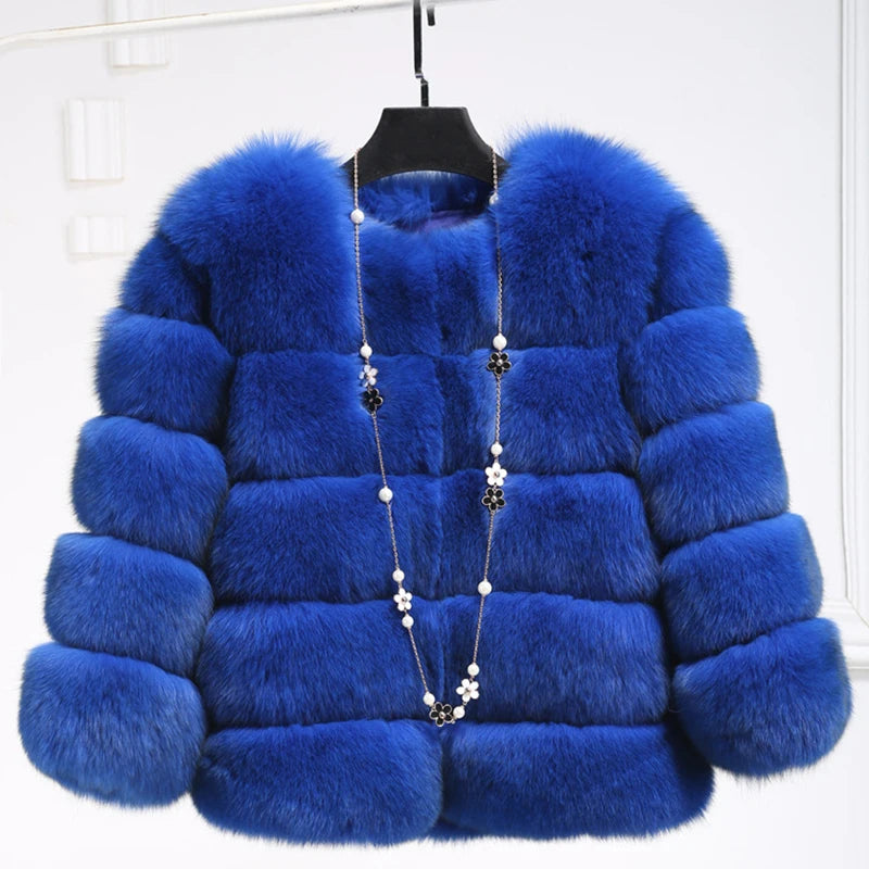 Super soft, heavy weight cropped Fur Rave Coat