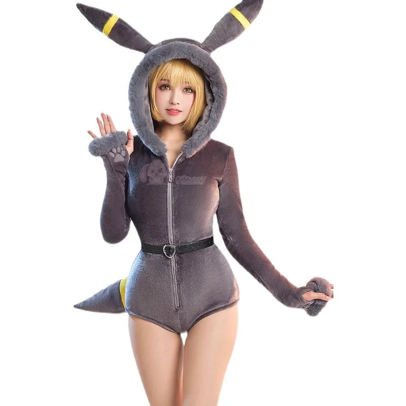 Umbreon  Plush Hooded Rave Romper