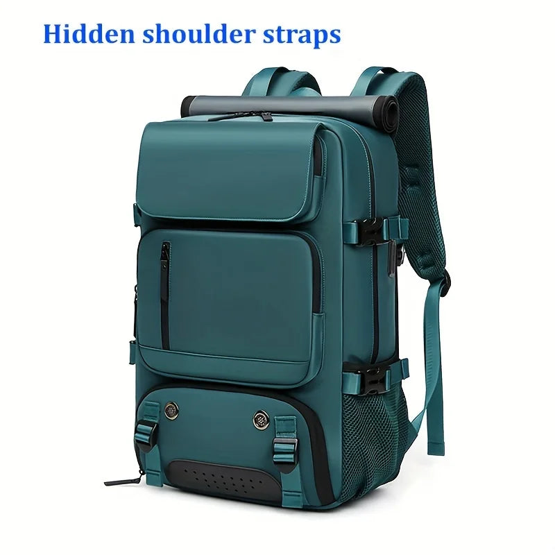 Hiking camping backpack with Hidden USB charging port