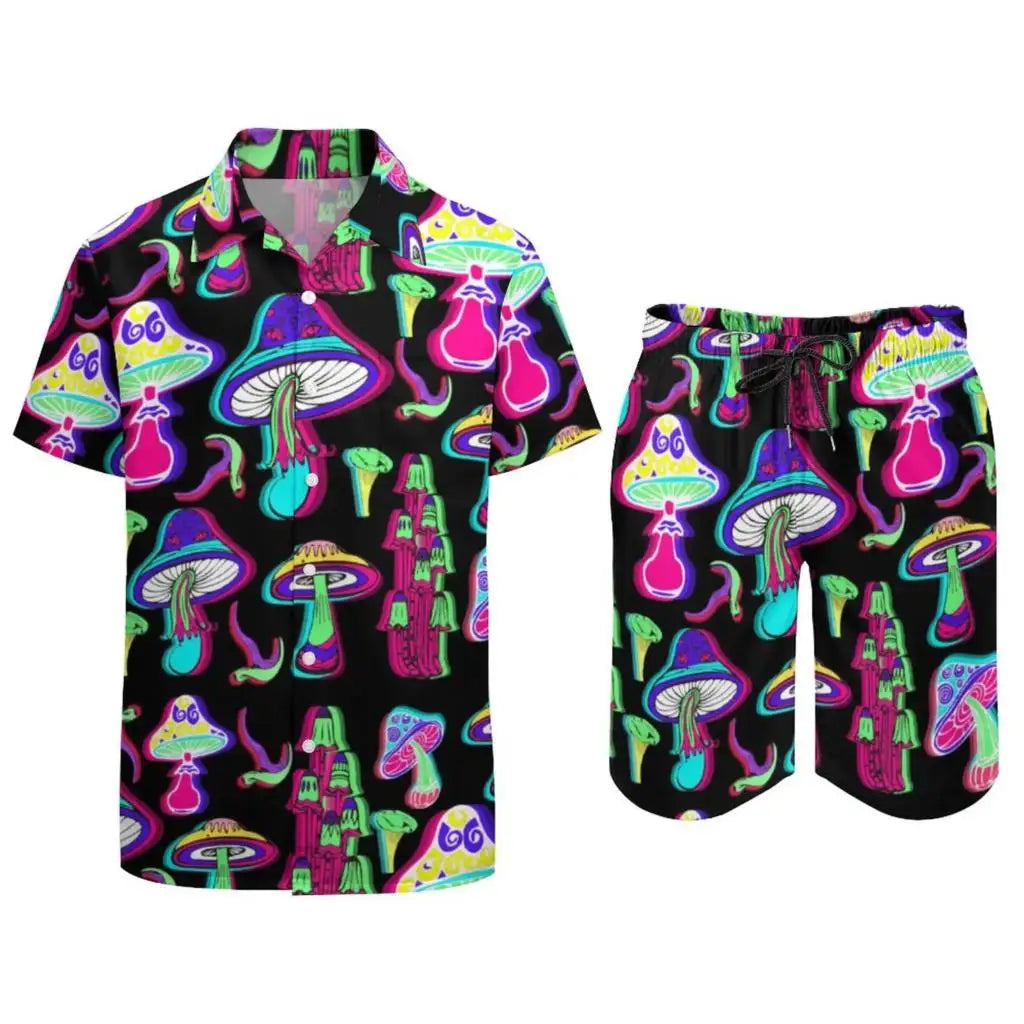 Dino Shorts and Shirt Rave Set