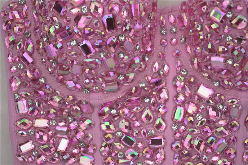 Rhinestone Rave Corset top