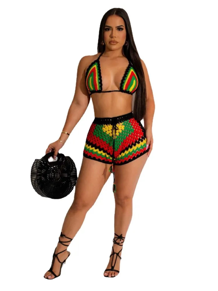 Crochet Bob Marley Themed 2pc Set