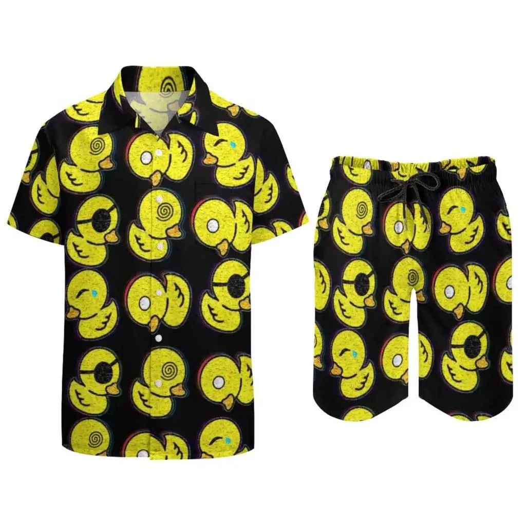 Ducky Duo Shirt & Shorts Rave Set