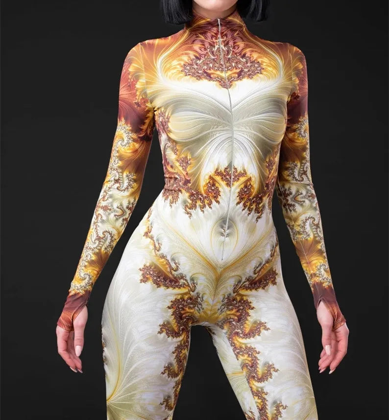 Mind Mosaic Full-Body Rave Bodysuit