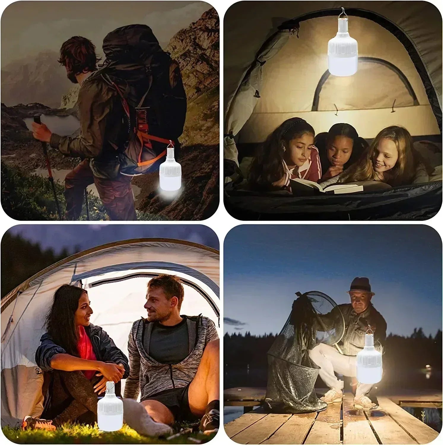 USB Rechargeable LED 60W Outdoor Camping Light