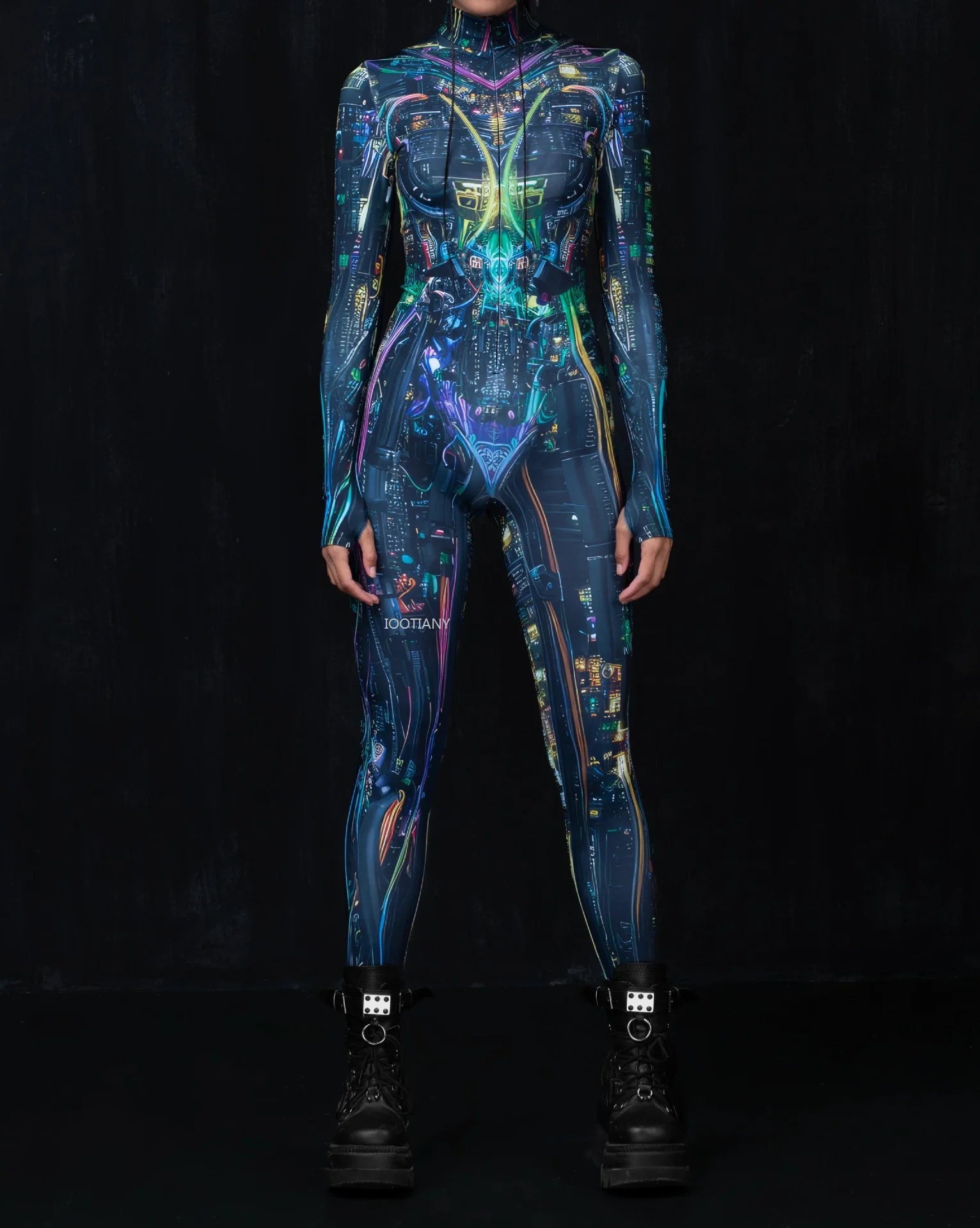 Cyber Skin Full-Body Rave Bodysuit