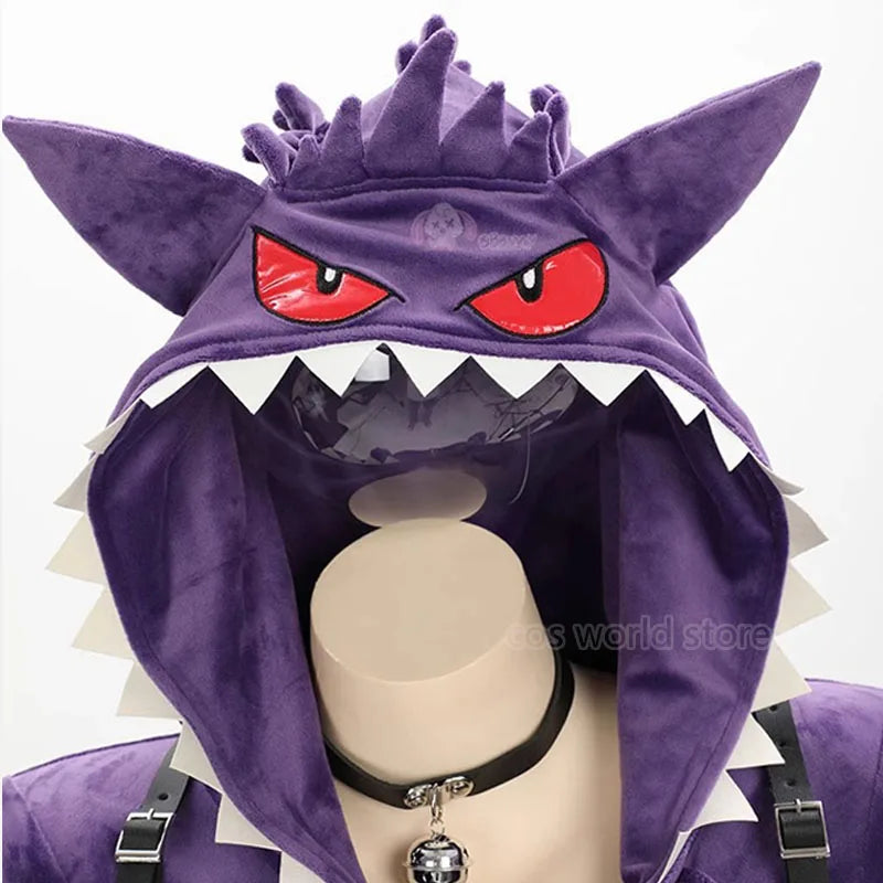 Gengar Plush Hooded Rave Romper