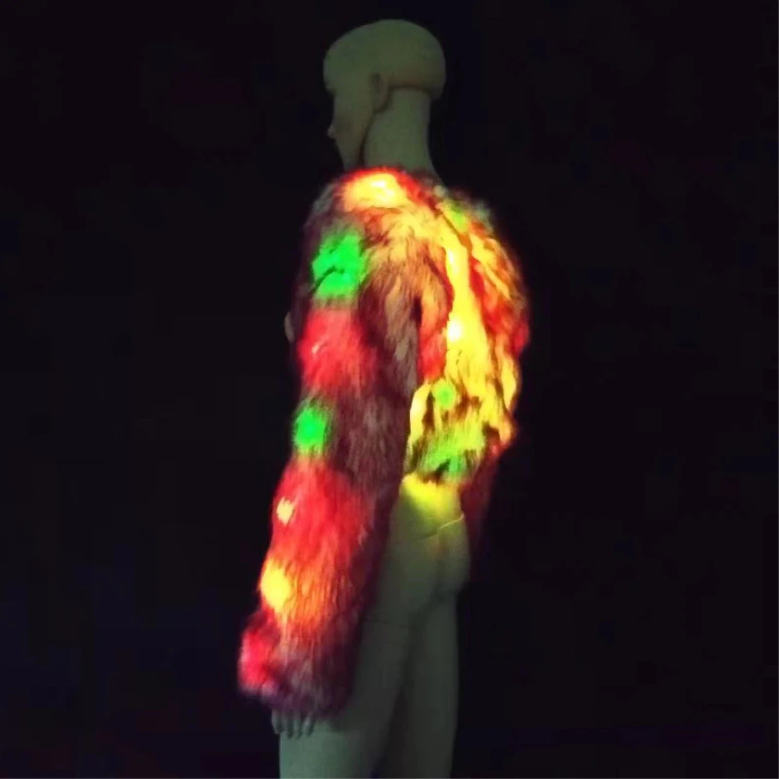 LED Fur Rave Coat