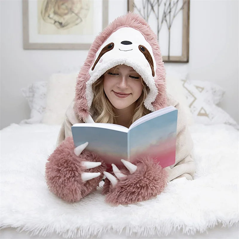 Cozy Hooded Animal Blanket