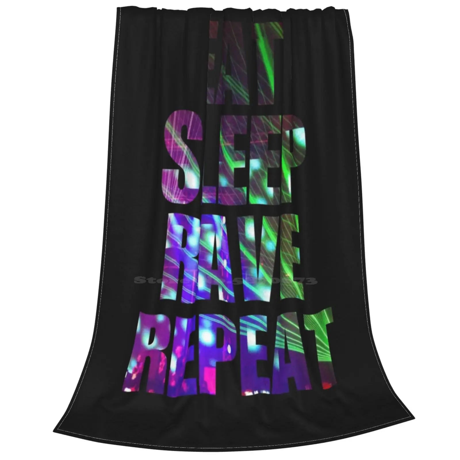 Eat Sleep Rave Repeat Top Quality Blanket